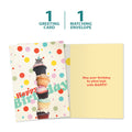 Load image into Gallery viewer, The cover and inside of Tree-Free’s Mouse Wishes card, along with the following text: “1 greeting card, 1 matching envelope”
