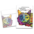 Load image into Gallery viewer, The cover of Tree-Free&#39;s Happy Bird Day card, along with its matching envelope.
