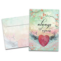 Load image into Gallery viewer, The cover of Tree-Free&#39;s Choose You Again Love Card card, along with its matching envelope.
