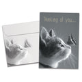 Load image into Gallery viewer, The cover of Tree-Free&#39;s Thoughts Of You Friendship Card card, along with its matching envelope.
