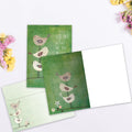 Load image into Gallery viewer, The inside of Tree-Free’s Who Matters card, with the cover and envelope in the background.
