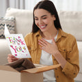 Load image into Gallery viewer, Lifestyle image(s) featuring Tree-Free’s Flowery Thank You Card card
