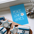 Load image into Gallery viewer, Peace Love And Latkes Hanukkah Card
