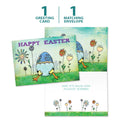 Load image into Gallery viewer, The cover and inside of Tree-Free’s Pleasant Surprises card, along with the following text: “1 greeting card, 1 matching envelope”
