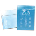 Load image into Gallery viewer, The cover of Tree-Free&#39;s 99% Chance of Wine card, along with its matching envelope.
