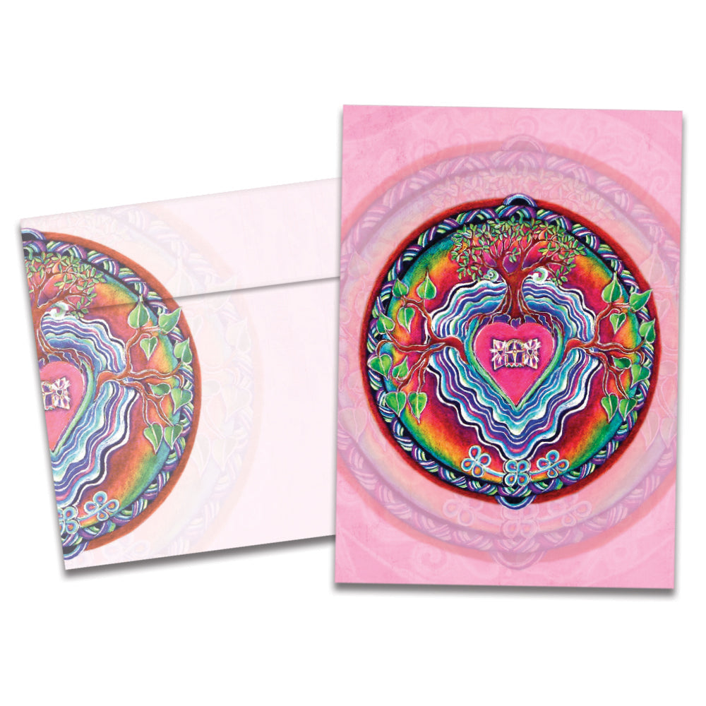 Window To The Heart Mandala Love Card
