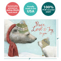 Load image into Gallery viewer, Peace Love Joy Holiday Card
