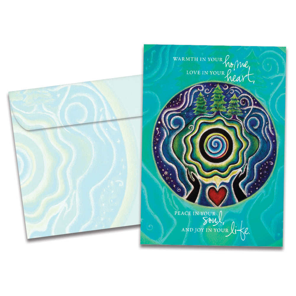 Holiday Mandala Blessing Solstice Card