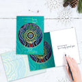 Load image into Gallery viewer, Holiday Mandala Blessing Solstice Card
