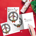 Load image into Gallery viewer, Peace Wreath Christmas Card
