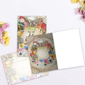 Load image into Gallery viewer, The inside of Tree-Free’s Life Is Beautiful All Occasion Card card, with the cover and envelope in the background.
