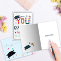 Load image into Gallery viewer, The inside of Tree-Free’s Well Done Grad card, with the cover and envelope in the background.
