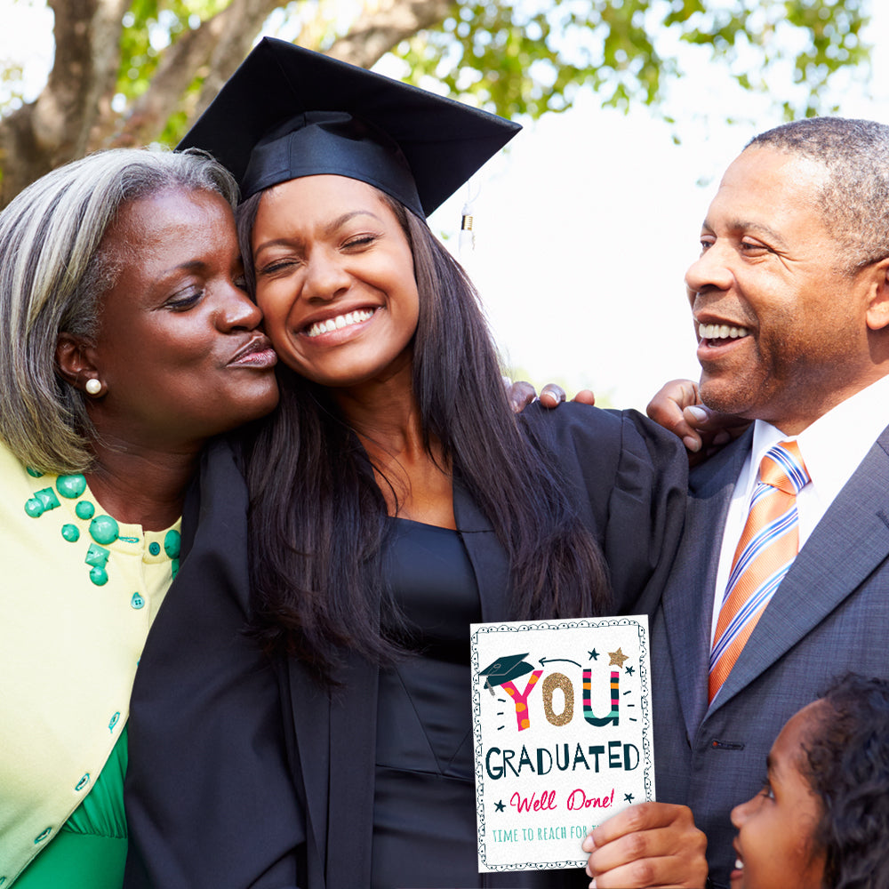 Well Done Grad Graduation Greeting Card 4 Pack – Tree-Free Greetings