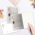 Load image into Gallery viewer, The inside of Tree-Free’s Golden Friendship Card card, with the cover and envelope in the background.

