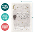 Load image into Gallery viewer, The cover of Tree-Free’s Golden Friendship Card card with lines demonstrating its 5x7 dimensions, along with the following text: “100% PCW recycled paper, proudly made in the USA, sustainably printed on extra-thick card stock”
