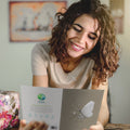 Load image into Gallery viewer, Lifestyle image(s) featuring Tree-Free’s Fairy Happy card
