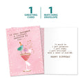 Load image into Gallery viewer, The cover and inside of Tree-Free’s Designer Cocktail card, along with the following text: “1 greeting card, 1 matching envelope”

