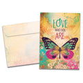 Load image into Gallery viewer, The cover of Tree-Free&#39;s Who You Are card, along with its matching envelope.
