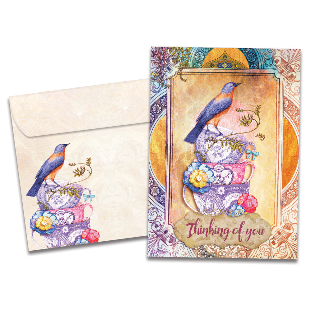 Teacup Thoughts Thinking Of You Card