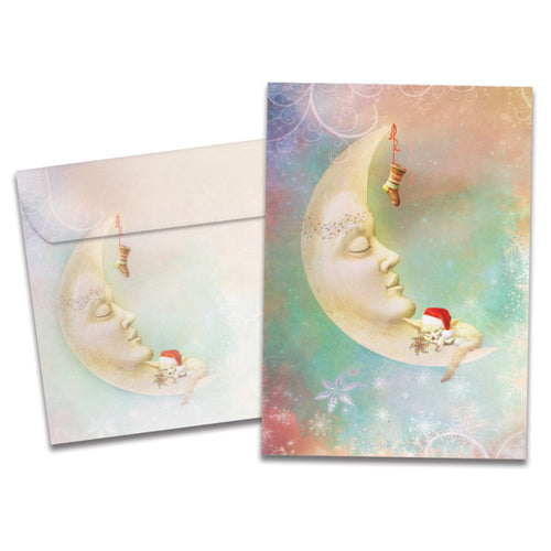 The cover of Tree-Free's Christmas Dreams Christmas Card card, along with its matching envelope.