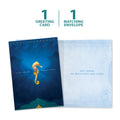 Load image into Gallery viewer, The cover and inside of Tree-Free’s Rare Jewel Encouragement Card card, along with the following text: “1 greeting card, 1 matching envelope”
