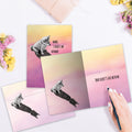 Load image into Gallery viewer, The inside of Tree-Free’s Really Batman Thinking Of You Card card, with the cover and envelope in the background.
