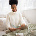 Load image into Gallery viewer, Lifestyle image(s) featuring Tree-Free’s Buddha Breath card
