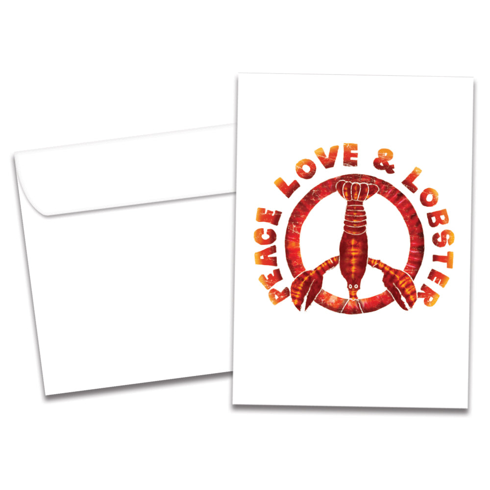Peace Love Lobster All Occasion Card