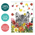 Load image into Gallery viewer, White Tiger Flowers All Occasion Card

