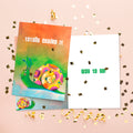 Load image into Gallery viewer, The inside of Tree-Free’s Snailed It Congratulations Card card, with the cover and envelope in the background.

