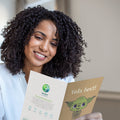 Load image into Gallery viewer, Lifestyle image(s) featuring Tree-Free’s Yoda Best card
