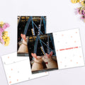 Load image into Gallery viewer, The inside of Tree-Free’s Love Bunnies card, with the cover and envelope in the background.
