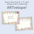 Load image into Gallery viewer, The envelope for Tree-Free’s You Are So Sweet Thank You Card card, along with the following text: “Every Tree-Free 5x7 card comes with a matching ARTvelope!”

