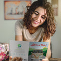Load image into Gallery viewer, Lifestyle image(s) featuring Tree-Free’s Life Trip Hippie Bus card
