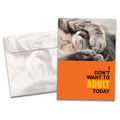 Load image into Gallery viewer, The cover of Tree-Free&#39;s Adult Today All Occasion Card card, along with its matching envelope.
