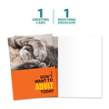 Load image into Gallery viewer, The cover and inside of Tree-Free’s Adult Today All Occasion Card card, along with the following text: “1 greeting card, 1 matching envelope”
