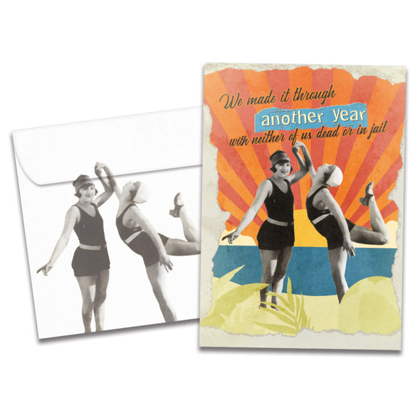 The cover of Tree-Free's Another Year card, along with its matching envelope.