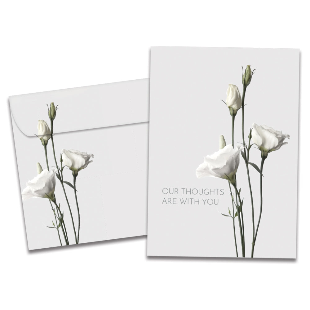 The cover of Tree-Free's Elegant Thoughts card, along with its matching envelope.
