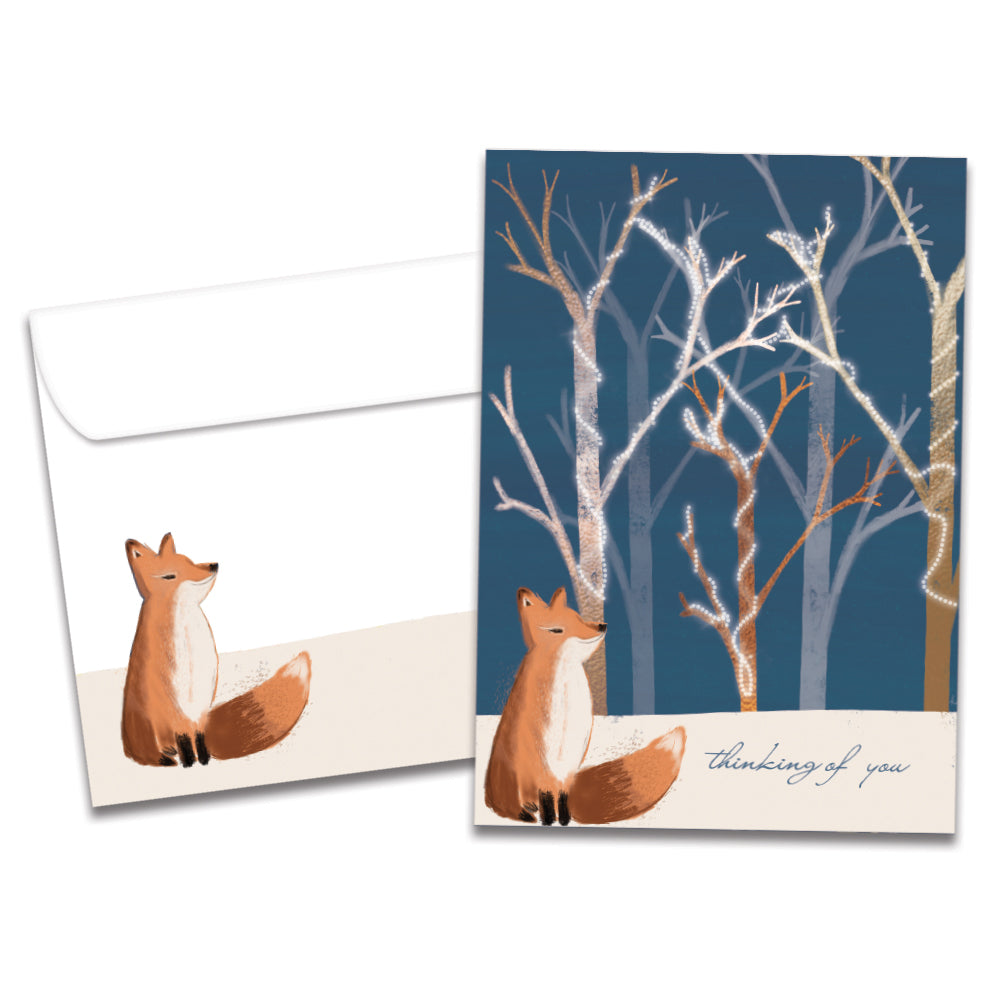 Calm Fox Holiday Holiday Card