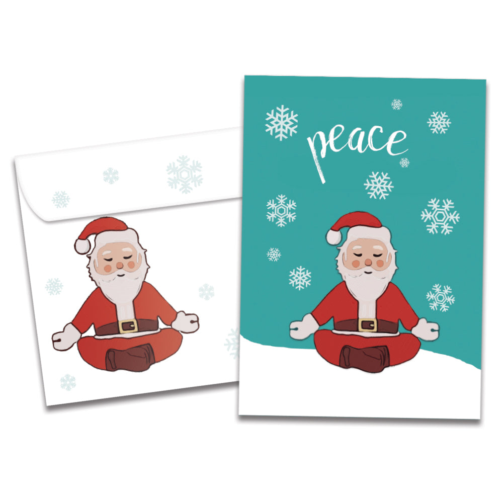 Peace Santa Holiday Card