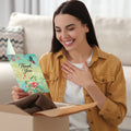 Load image into Gallery viewer, Lifestyle image(s) featuring Tree-Free’s Primavera Thank You Card card
