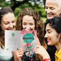 Load image into Gallery viewer, Lifestyle image(s) featuring Tree-Free’s Inside And Out Beauty Thinking Of You Card card
