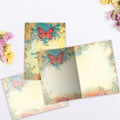 Load image into Gallery viewer, The inside of Tree-Free’s Earth Goddess card, with the cover and envelope in the background.
