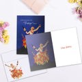 Load image into Gallery viewer, The inside of Tree-Free’s Vintage Status card, with the cover and envelope in the background.
