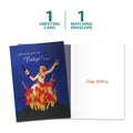 Load image into Gallery viewer, The cover and inside of Tree-Free’s Vintage Status card, along with the following text: “1 greeting card, 1 matching envelope”
