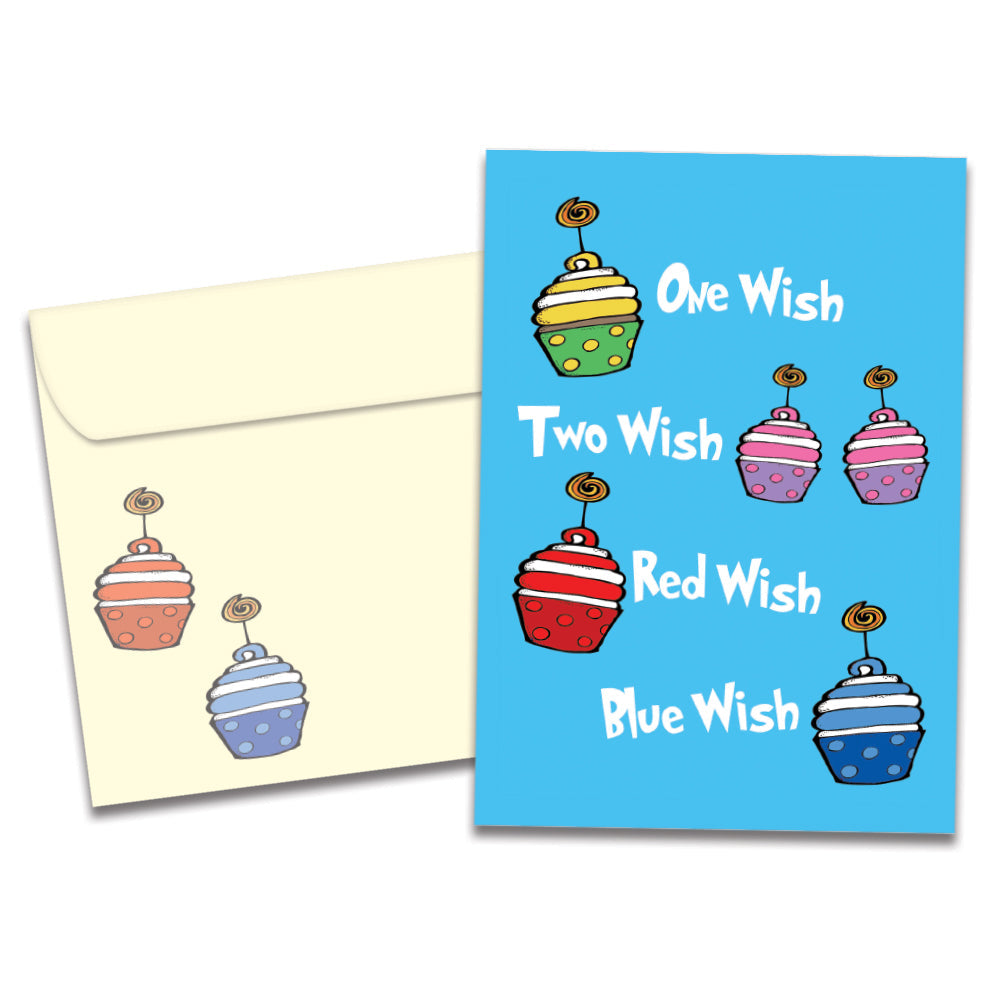 The cover of Tree-Free's One Wish card, along with its matching envelope.
