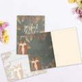 Load image into Gallery viewer, The inside of Tree-Free’s A Joyful Heart card, with the cover and envelope in the background.
