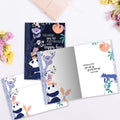 Load image into Gallery viewer, The inside of Tree-Free’s Nappy Hour card, with the cover and envelope in the background.
