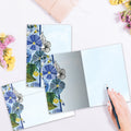 Load image into Gallery viewer, The inside of Tree-Free’s Furry Friends Love card, with the cover and envelope in the background.
