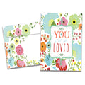 Load image into Gallery viewer, The cover of Tree-Free&#39;s Loved All Occasion Card card, along with its matching envelope.
